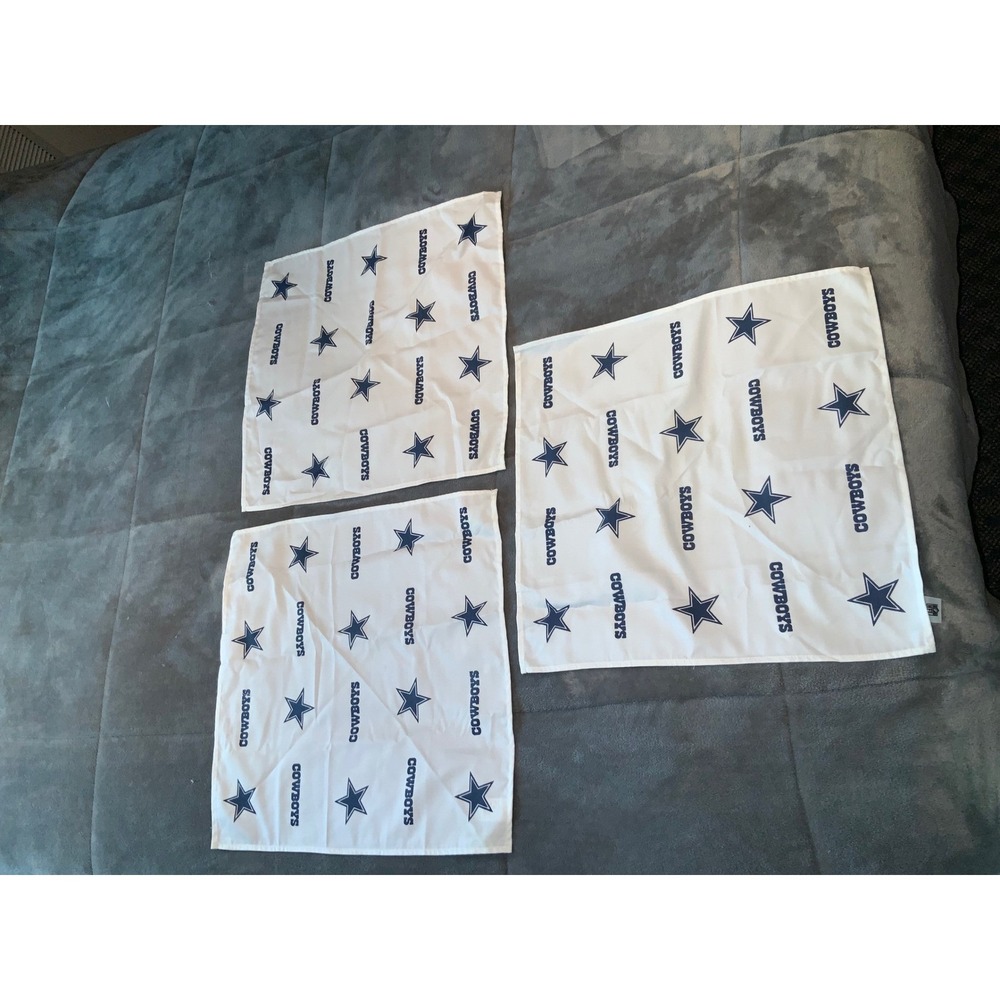 NFL Dallas‎ Cowboys Boelter Brands Fabric Napkin Squares Quilting Craft Material